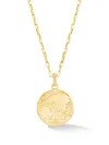 Dower & Hall One World Talisman Necklace In Gold