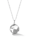 Dower & Hall One World Talisman Necklace In Silver