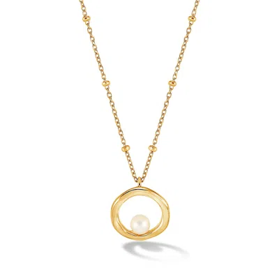 Dower & Hall Waterfall Pendant Necklace In Gold