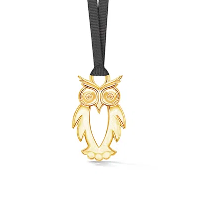 Dower & Hall Oswald Mc Hoot The Owl Christmas Decoration Gold