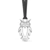 Dower & Hall Oswald Mc Hoot The Owl Christmas Decoration Silver In Metallic