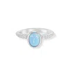 Dower & Hall Oval Opal Granular Dotty Twinkle Ring In Dots