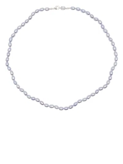 Dower & Hall Oval Pearl Necklace In Violett