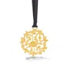 Dower & Hall Partridge In A Pear Tree Christmas Decoration Gold In Gold