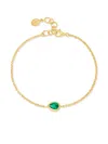 Dower & Hall Pear Chain Bracelet In Gold