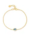Dower & Hall Pear Chain Bracelet In Gold