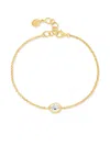 Dower & Hall Pear Chain Bracelet In Gold