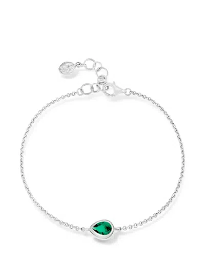 Dower & Hall Pear-cut Garnet Sterling-silver Bracelet In Multi