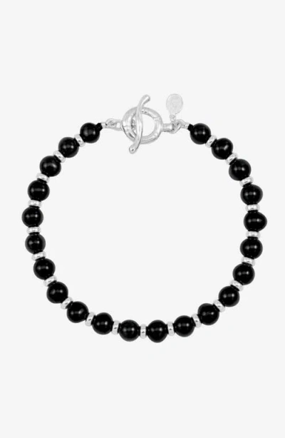 Dower & Hall Pearl Halo Bracelet In Black