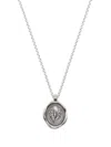 Dower & Hall Phoenix-bird Talisman Necklace In Silber