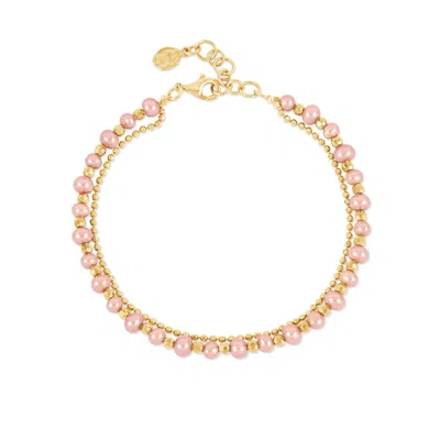 Dower & Hall Pink Freshwater Timeless Pearl Bracelet