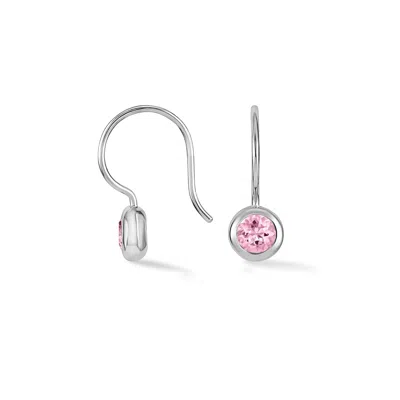 Dower & Hall Pink Quartz Dewdrop Earrings