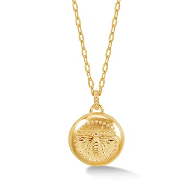 Dower & Hall Queen Bee Locket In Gold