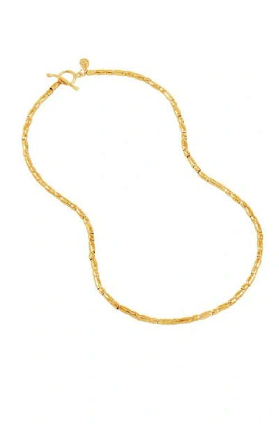 Dower & Hall Rice Nomad Necklace In Gold