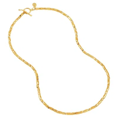 Pre-owned Dower & Hall Rice Nomad Necklace In 18ct Gold Vermeil In Multi