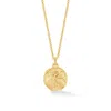 Dower & Hall Rose Gold Men's St. Michael Talisman Necklace In Gold Vermeil