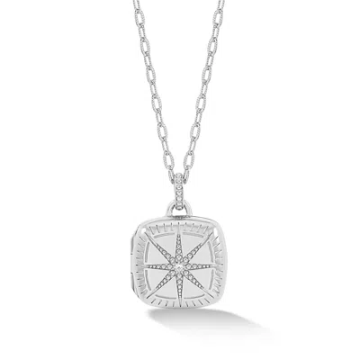 Dower & Hall Sapphire Stellar Locket In Silver
