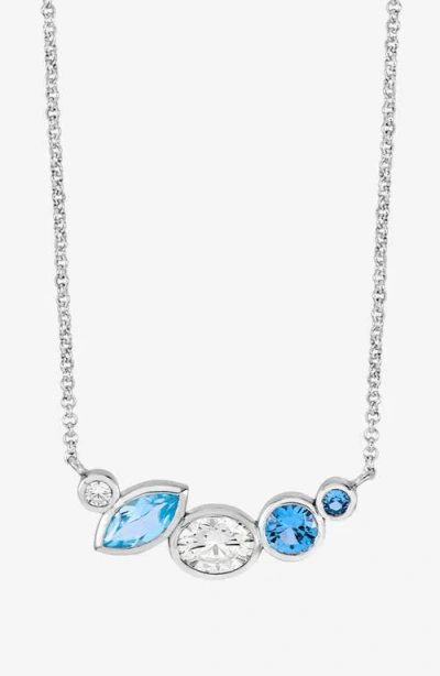 Dower & Hall 'serenity' Tutti Frutti Bar Necklace In Multi