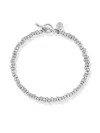 Dower & Hall Signature Small Nugget Bracelet In Silver