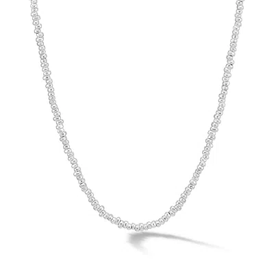 Dower & Hall Signature Small Nugget Necklace In Silver