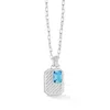 Dower & Hall Octagon Humbug Paperclip Necklace In Metallic