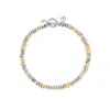 Dower & Hall Small Nugget Beaded Bracelet In Metallic