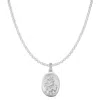 Dower & Hall Chain-link Pendant Necklace In Silver