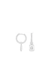 Dower & Hall Single Rectangular-cut Charm Earring