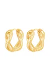 Dower & Hall Small Entwined Infinity Earrings In Gold