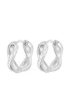 Dower & Hall Small Entwined Infinity Earrings In Metallic