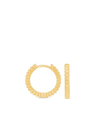 DOWER & HALL SMALL HUMBUG HOOP EARRINGS