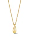 Dower & Hall Small Pebble Droplet Pendant In 金色
