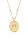 Dower & Hall Snake Talisman Necklace In Gold