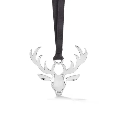Dower & Hall Stag Christmas Decoration Silver