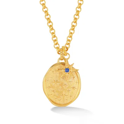 Dower & Hall 'starry Night' Narrative™ Talisman Charm Pendant In Gold