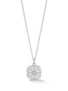 Dower & Hall Women's Sapphire Stellar Locket In Silver In Silver