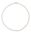Dower & Hall Sterling Silver Pearl Necklace In White