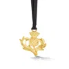 Dower & Hall Thistle Christmas Decoration In Gold In Gold