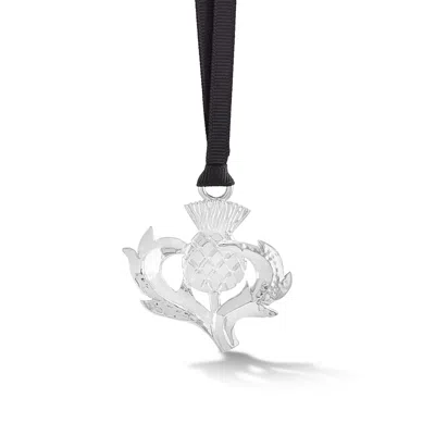 Dower & Hall Thistle Christmas Decoration Silver