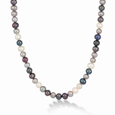 Dower & Hall Timeless Mixed Freshwater Pearl Necklace In Multi
