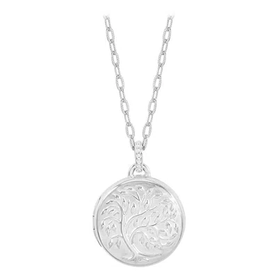 Pre-owned Dower & Hall Tree Of Life Locket In Sterling Silver In Multi