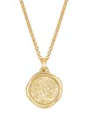Dower & Hall Gold Mens Tree Of Life Talisman Necklace In Vermeil In Gold