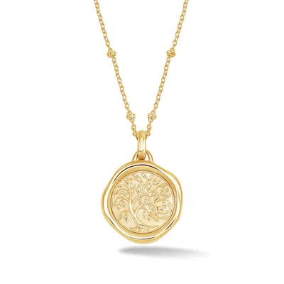 Dower & Hall Tree Of Life Talisman Necklace In Gold