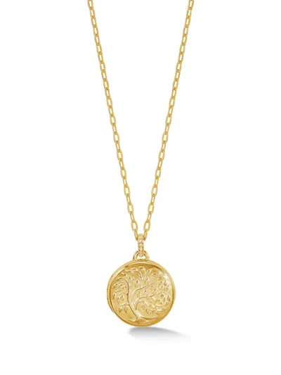 Dower & Hall Tree Of Life Talisman Necklace In Gold