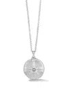 Dower & Hall Women's True North Diamond Locket Sterling Silver In Silver