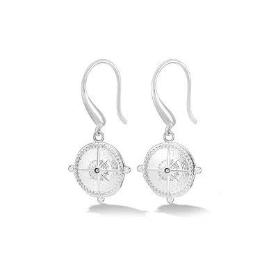 Dower & Hall True North Story Drop Earrings In Metallic