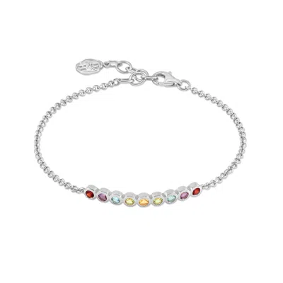 Dower & Hall Tutti Frutti Bar Bracelet In Metallic