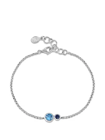 Dower & Hall Tutti Frutti Duo Chain Bracelet In Silver