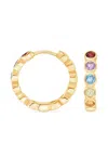 Dower & Hall Tutti Frutti Huggie Hoops In Gold