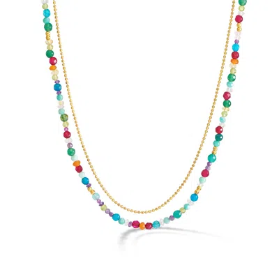 Dower & Hall Tutti Frutti Orissa Necklace In Gold
